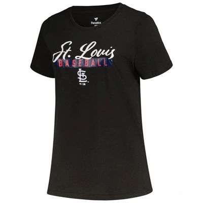 Shop Profile Black/heather Gray St. Louis Cardinals Plus Size T-shirt Combo Pack