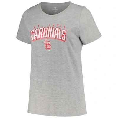 Shop Profile Black/heather Gray St. Louis Cardinals Plus Size T-shirt Combo Pack