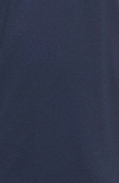 Shop Lacoste Pima Cotton T-shirt In Navy Blue