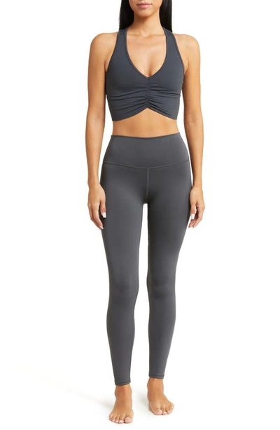 Shop Alo Yoga Airlift High Waist 7/8 Leggings In Anthracite