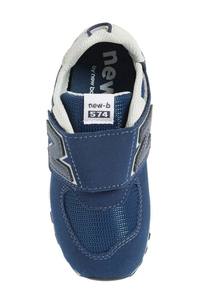 Shop New Balance Kids' 574 New B Sneaker In Navy