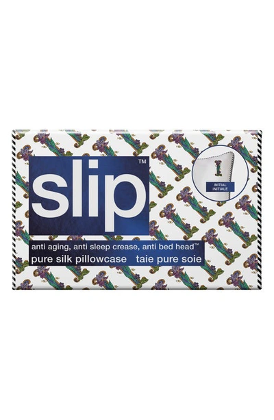 Slip Embroidered Pure Silk Queen Pillowcase