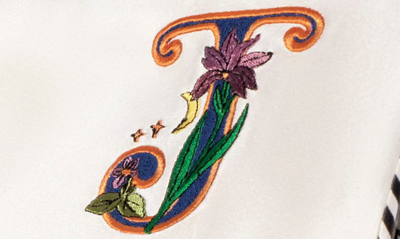 Slip Embroidered Pure Silk Queen Pillowcase In J