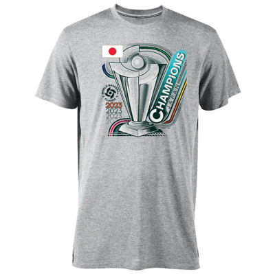 Shop Legends Gray Japan Baseball 2023 World Baseball Classic Champions Tri-blend T-shirt