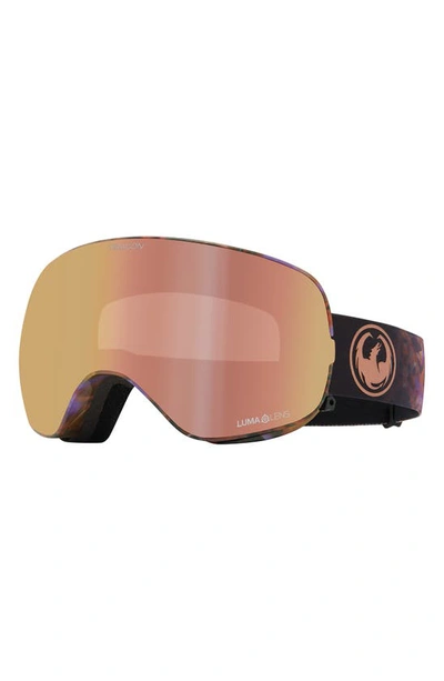 Shop Dragon X2s 72mm Spherical Snow Goggles With Bonus Lenses In Amethyst Ll Rose Gold Ion