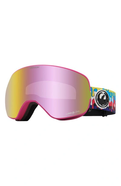 Shop Dragon X2s 72mm Spherical Snow Goggles With Bonus Lenses In Drip Ll Pink Ion Dark Smoke