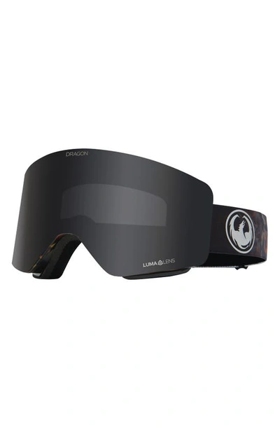 Shop Dragon R1 Otg 63mm Snow Goggles With Bonus Lens In Fireleaf Ll Dark Smoke Amber