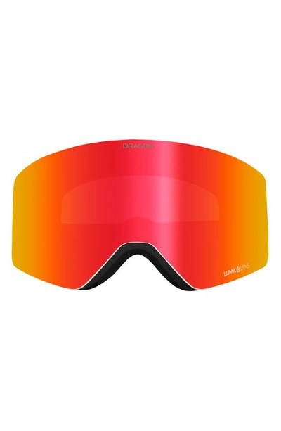 Shop Dragon R1 Otg 63mm Snow Goggles With Bonus Lens In Icon Ll Red Ion Trose
