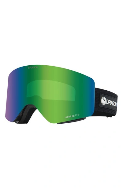 Shop Dragon R1 Otg 63mm Snow Goggles With Bonus Lens In Icon Green Ll Green Ion Amber