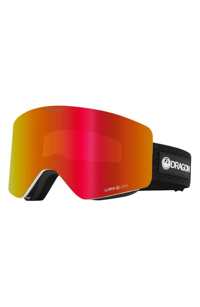 Shop Dragon R1 Otg 63mm Snow Goggles With Bonus Lens In Icon Ll Red Ion Trose