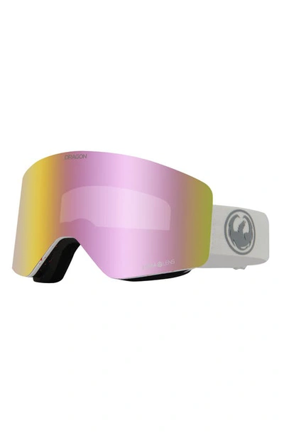 Shop Dragon R1 Otg 63mm Snow Goggles With Bonus Lens In Reused Ll Pink Ion Dark Smoke