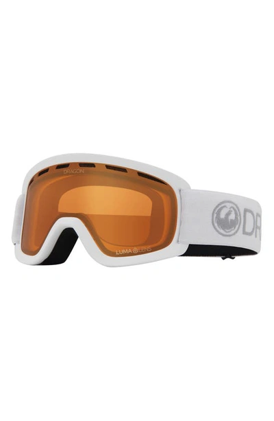 Shop Dragon Kids' Lil D Base 44mm Snow Goggles In Rock Ll Amber