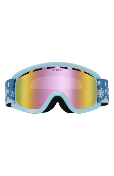 Shop Dragon Kids' Lil D Base 44mm Snow Goggles In Snowdance Ll Pink Ion