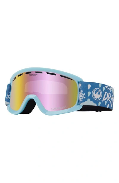 Shop Dragon Kids' Lil D Base 44mm Snow Goggles In Snowdance Ll Pink Ion