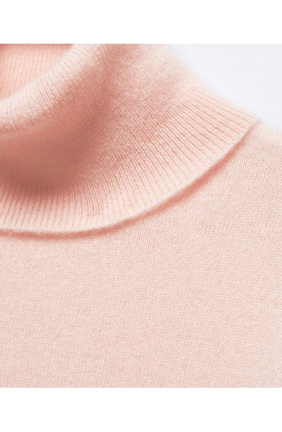 Mango 100% Cashmere Turtleneck Sweater Pastel Pink In Pastel Pink