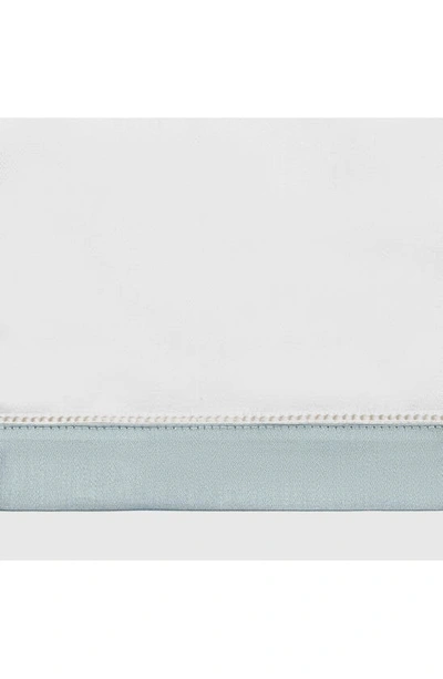 Matouk Ambrose 600 Thread Count Egyptian Cotton Sham In Bone/ Celadon