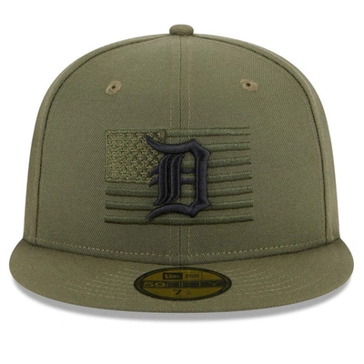 Shop New Era Green Detroit Tigers 2023 Armed Forces Day On-field 59fifty Fitted Hat