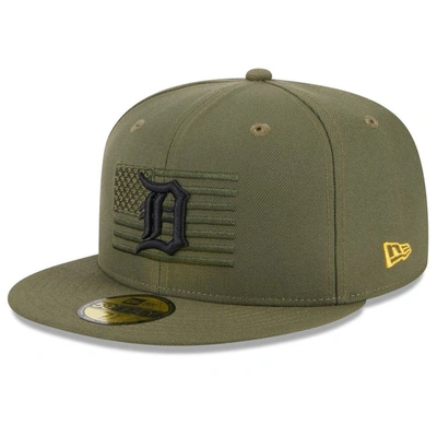 Shop New Era Green Detroit Tigers 2023 Armed Forces Day On-field 59fifty Fitted Hat