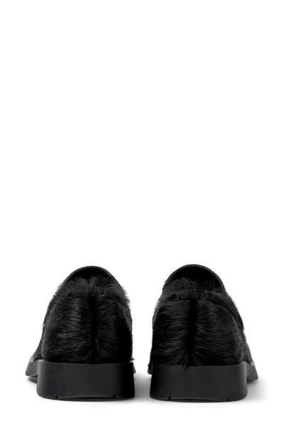 Camperlab 1778 Genuine Calf Hair Loafer In Black
