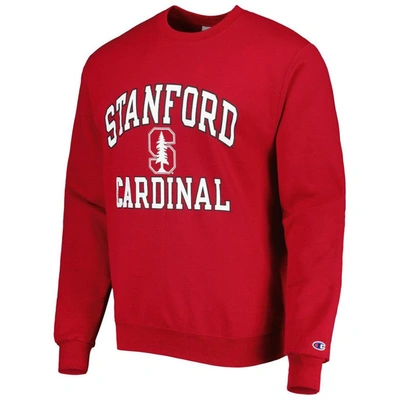 Champion Cardinal Stanford Cardinal High Motor Pullover Sweatshirt In Cardinal