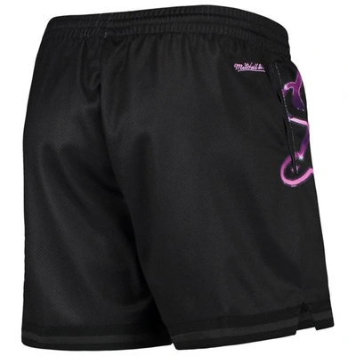 Shop Mitchell & Ness Black Los Angeles Lakers Big Face 4.0 Mesh Shorts