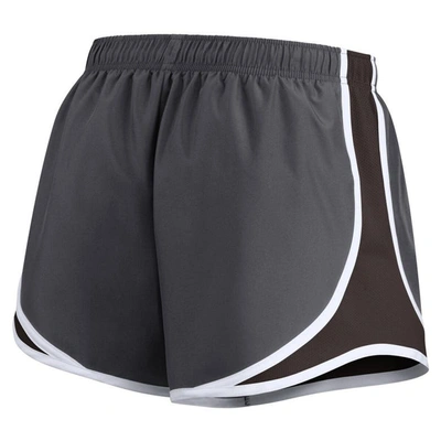 Shop Nike Charcoal Cleveland Browns Logo Performance Tempo Shorts