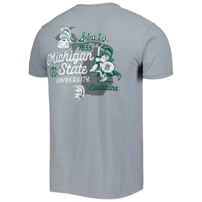 Shop Image One Graphite Michigan State Spartans Vault State Comfort T-shirt
