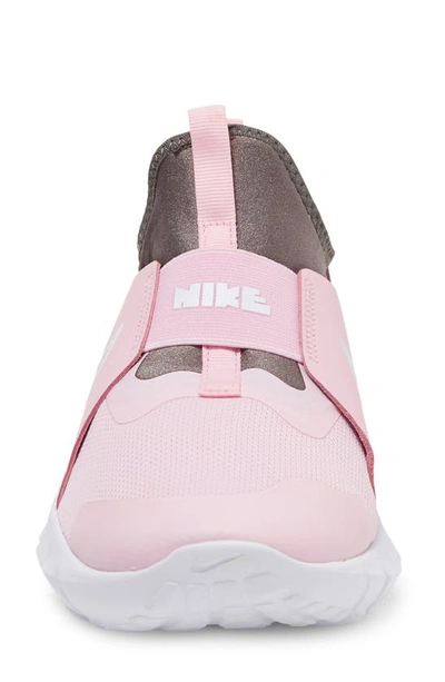 Shop Nike Flex Runner 2 Slip-on Running Shoe In Pink/ White/ Pewter/ Blue