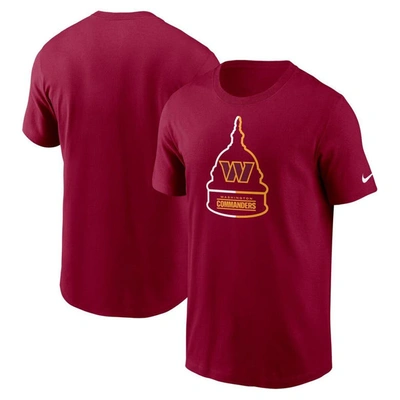 Shop Nike Burgundy Washington Commanders Essential Local Phrase T-shirt