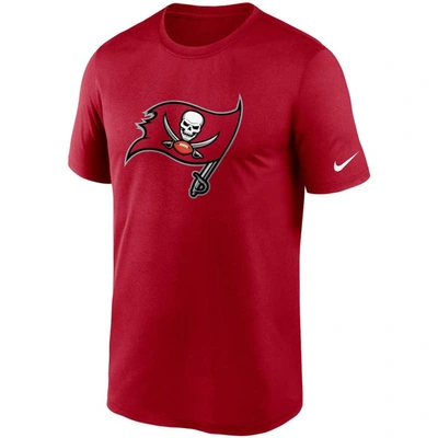 Shop Nike Red Tampa Bay Buccaneers Logo Essential Legend Performance T-shirt