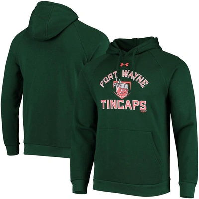 Shop Under Armour Green Fort Wayne Tincaps All Day Raglan Fleece Pullover Hoodie