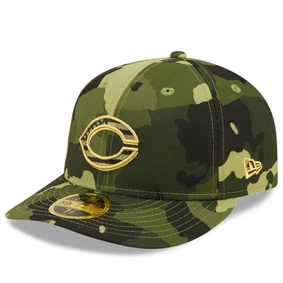 Shop New Era Camo Cincinnati Reds 2022 Armed Forces Day On-field Low Profile 59fifty