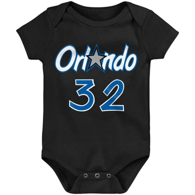 Shop Mitchell & Ness Infant  Shaquille O'neal Black Orlando Magic Hardwood Classics Name & Number Bodysuit