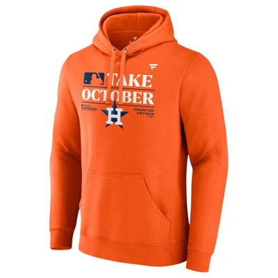 Shop Fanatics Branded  Orange Houston Astros 2023 Postseason Locker Room Pullover Hoodie