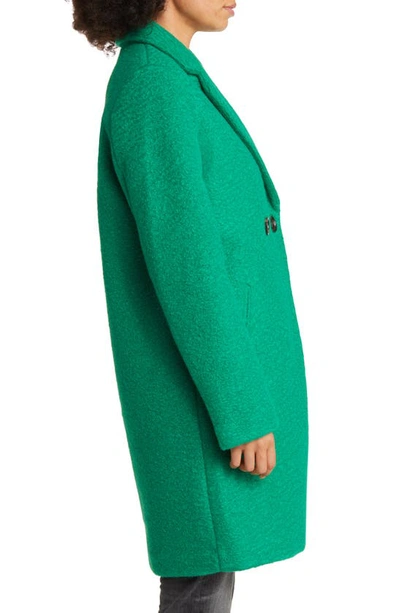 Shop Sam Edelman Bouclé Tweed Double Breasted Coat In Clover Green