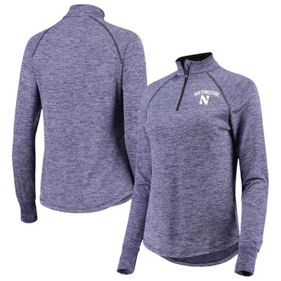 Shop Colosseum Purple Northwestern Wildcats Bikram Lightweight Fitted Quarter-zip Long Sleeve Top