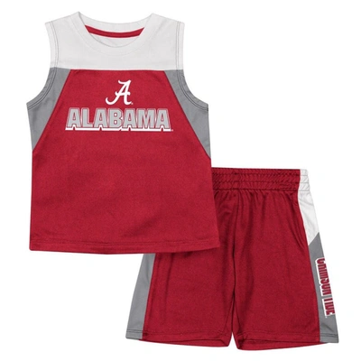 Shop Colosseum Toddler  Crimson Alabama Crimson Tide Ozone Tank Top & Shorts Set