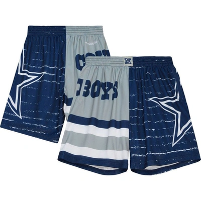 Shop Mitchell & Ness Gray Dallas Cowboys Jumbotron 3.0 Shorts