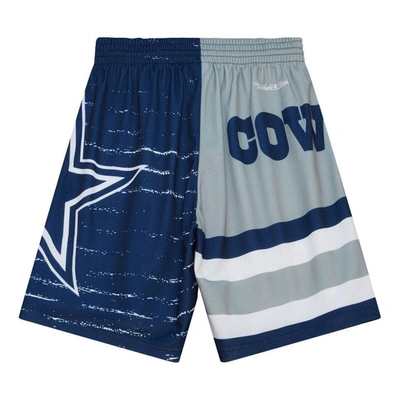 Shop Mitchell & Ness Gray Dallas Cowboys Jumbotron 3.0 Shorts