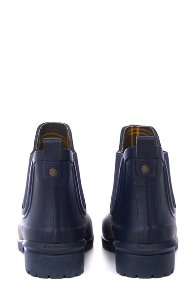 Shop Barbour Wilton Chelsea Rain Boot In Navy