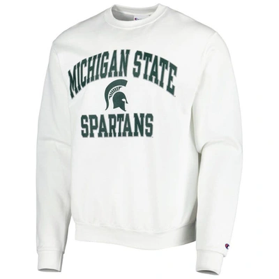Shop Champion White Michigan State Spartans High Motor Pullover Sweatshirt