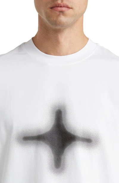 Shop Tombogo T-star Half Tone Cotton Graphic T-shirt In White