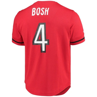 Shop Mitchell & Ness Chris Bosh Red Toronto Raptors 2003 Mesh Name & Number T-shirt
