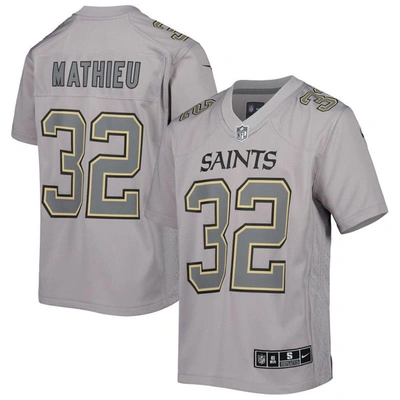 Shop Nike Youth  Tyrann Mathieu Gray New Orleans Saints Atmosphere Game Jersey