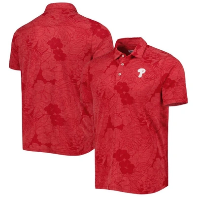 Shop Tommy Bahama Red Philadelphia Phillies Blooms Polo