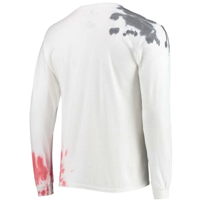 Shop Junk Food White Toronto Raptors Tie-dye Long Sleeve T-shirt