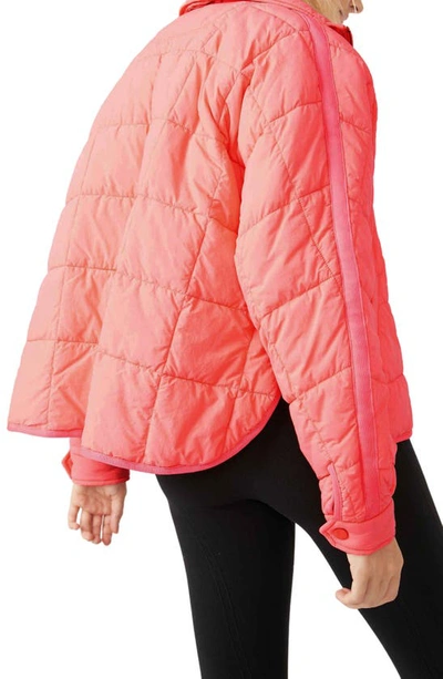 Shop Fp Movement Pippa Packable Puffer Jacket In Neon Coral