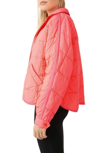 Shop Fp Movement By Free People Pippa Packable Puffer Jacket In Neon Coral