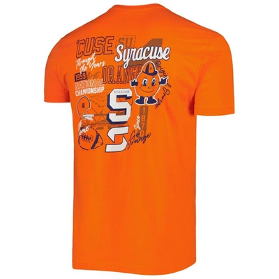 Shop Image One Orange Syracuse Orange Vintage Through The Years Two-hit T-shirt