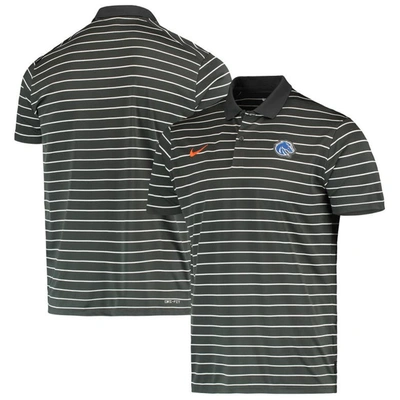 Shop Nike Anthracite Boise State Broncos Victory Stripe Performance 2022 Coaches Polo